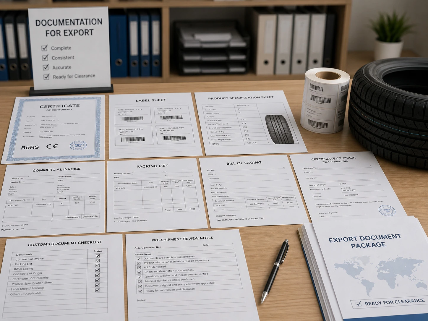 Certification and Customs Clearance Document Support