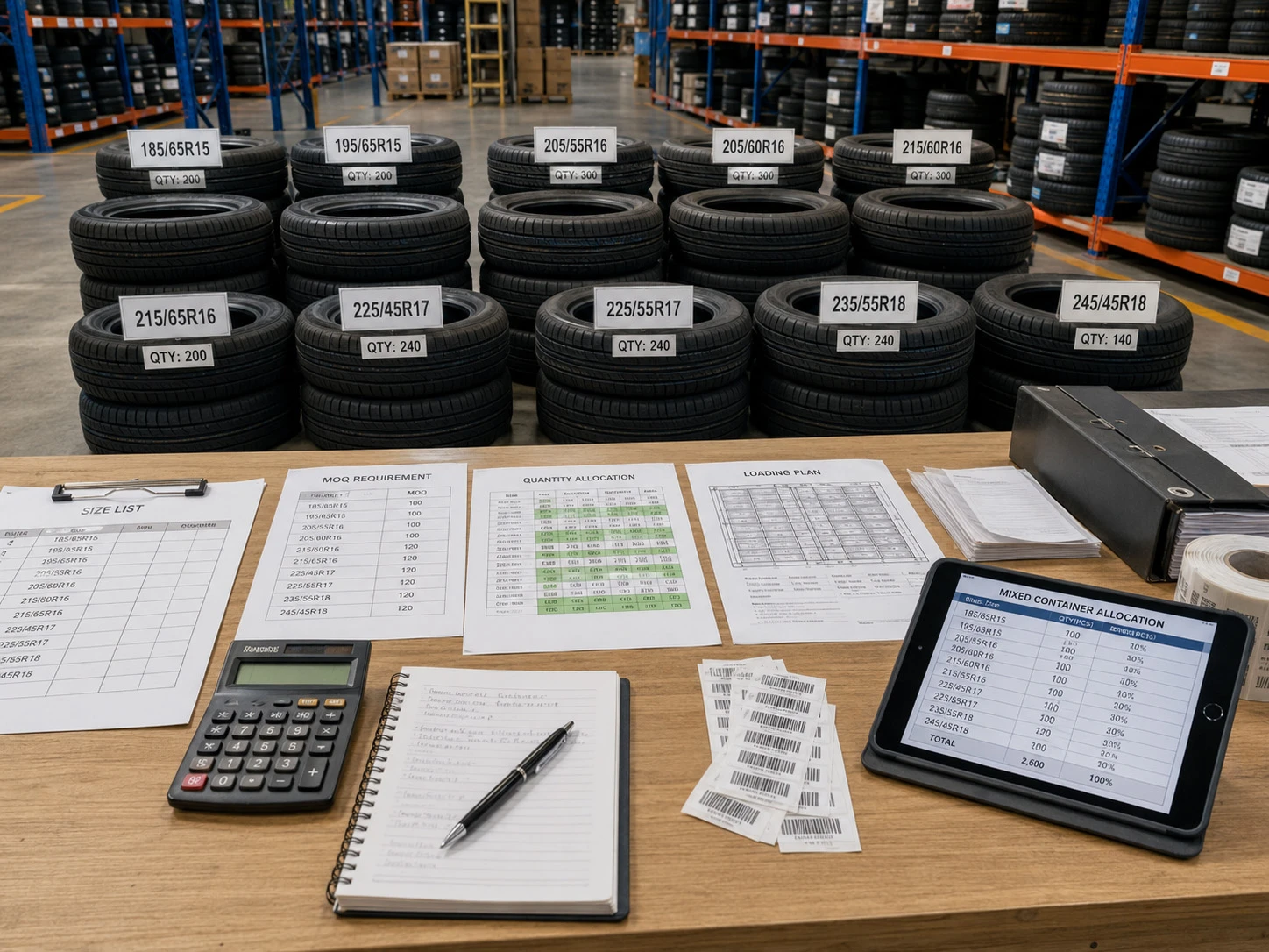 Multi-Size Mixed Container Purchasing Solution