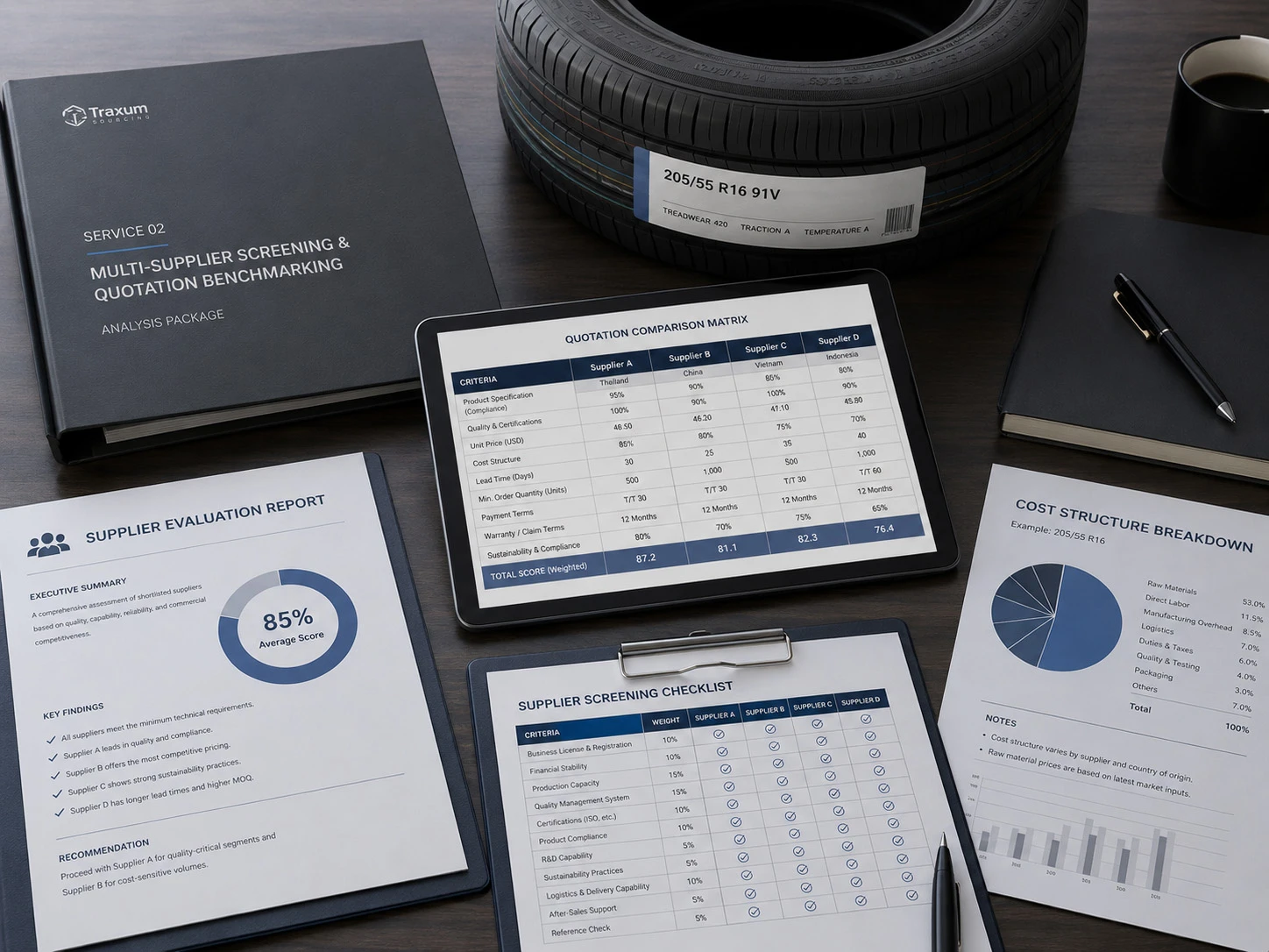 Multi-Supplier Screening and Quote Benchmarking