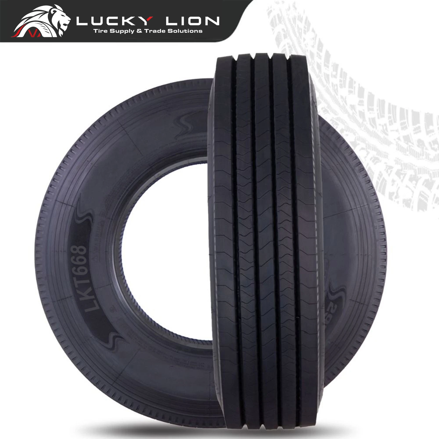 Lucky Lion LKT696 12R22.5 18PR Steer / All-Position Truck Tire