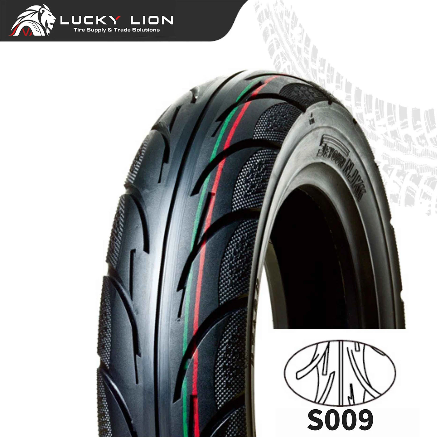 إطار Lucky Lion S009 الفاخر ذو الخط الانسيابي للدراجات النارية