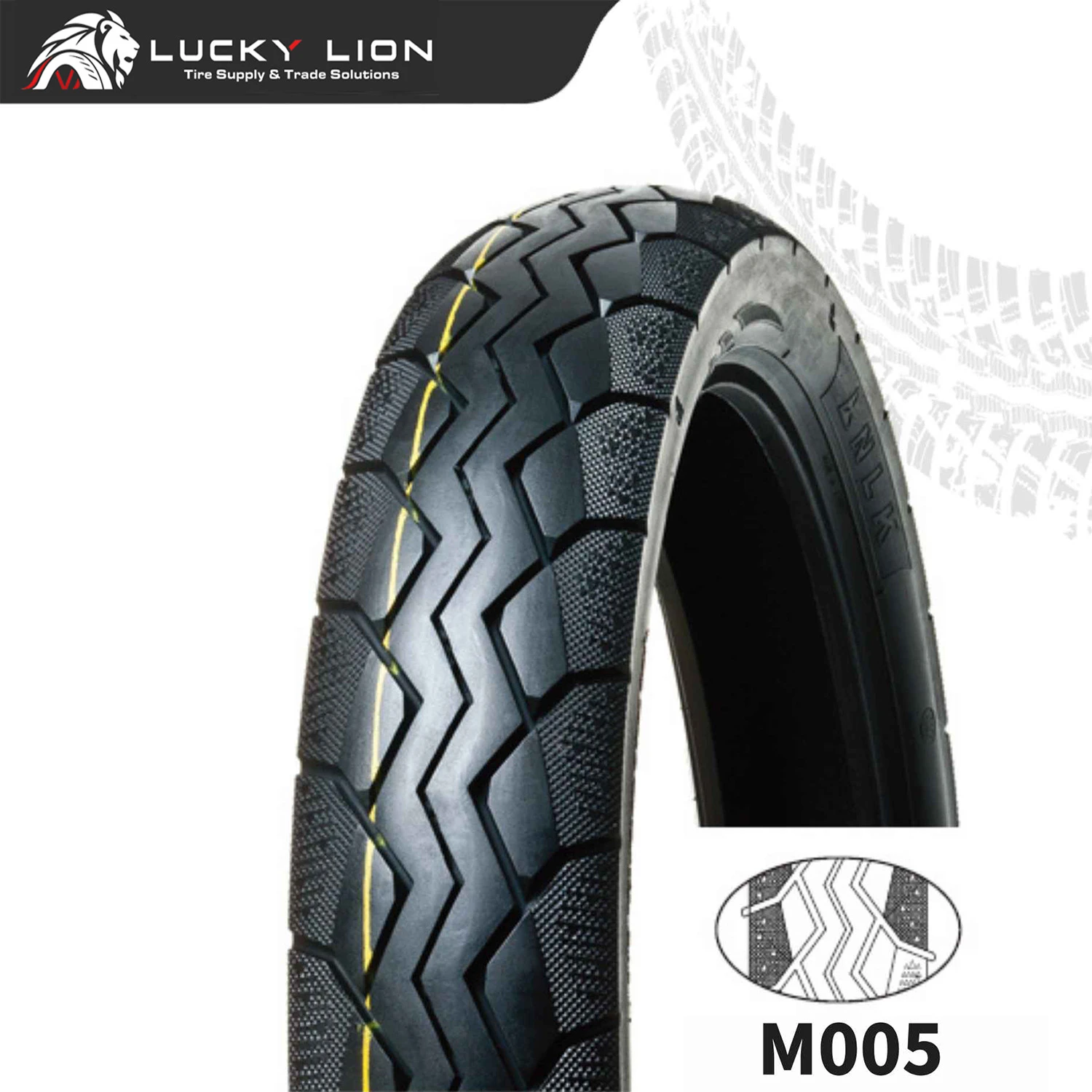 Lucky Lion M005 Zig-Zag Motorcycle Tyre