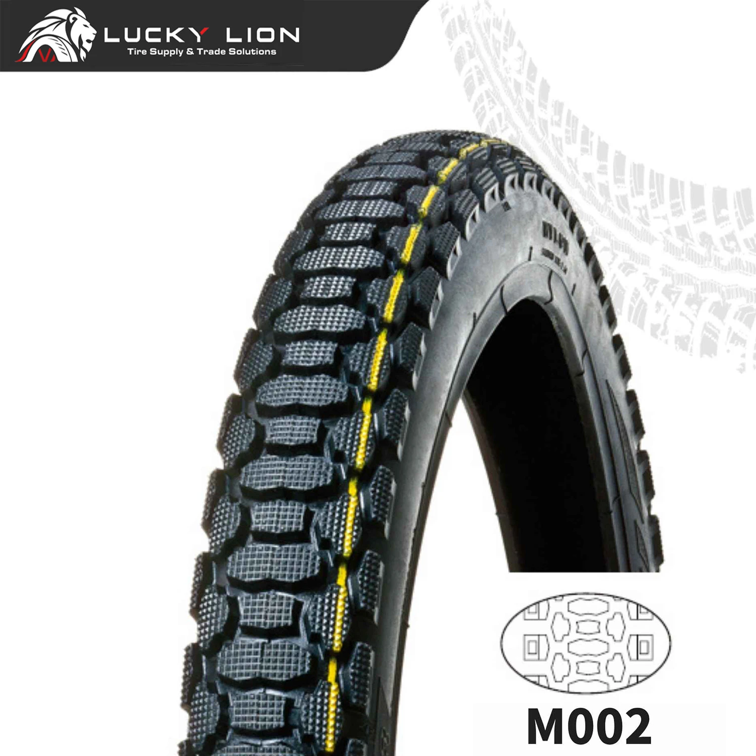 Lucky Lion M002 Diamond-Block Motorcycle Tyre
