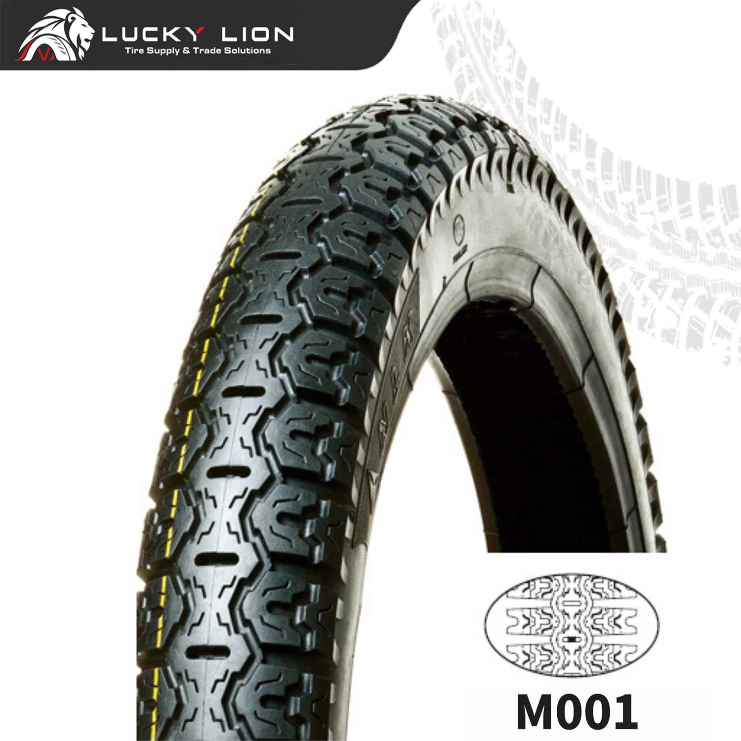 Lucky Lion M001 Mixed-Pattern Motorcycle Tyre