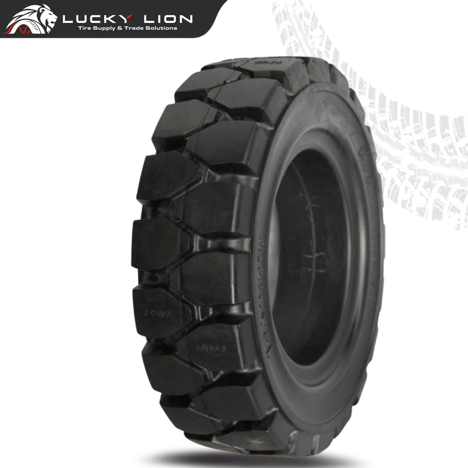 Lucky Lion TH200 Press-On Solid Forklift Tyre for Warehouse and Industrial Fleets