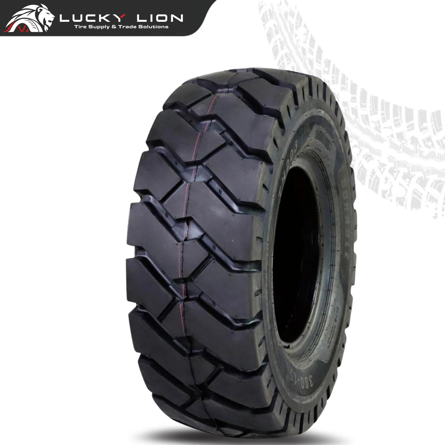 Lucky Lion TH203 Heavy-Duty Pneumatic Forklift Tyre for Industrial Handling Applications