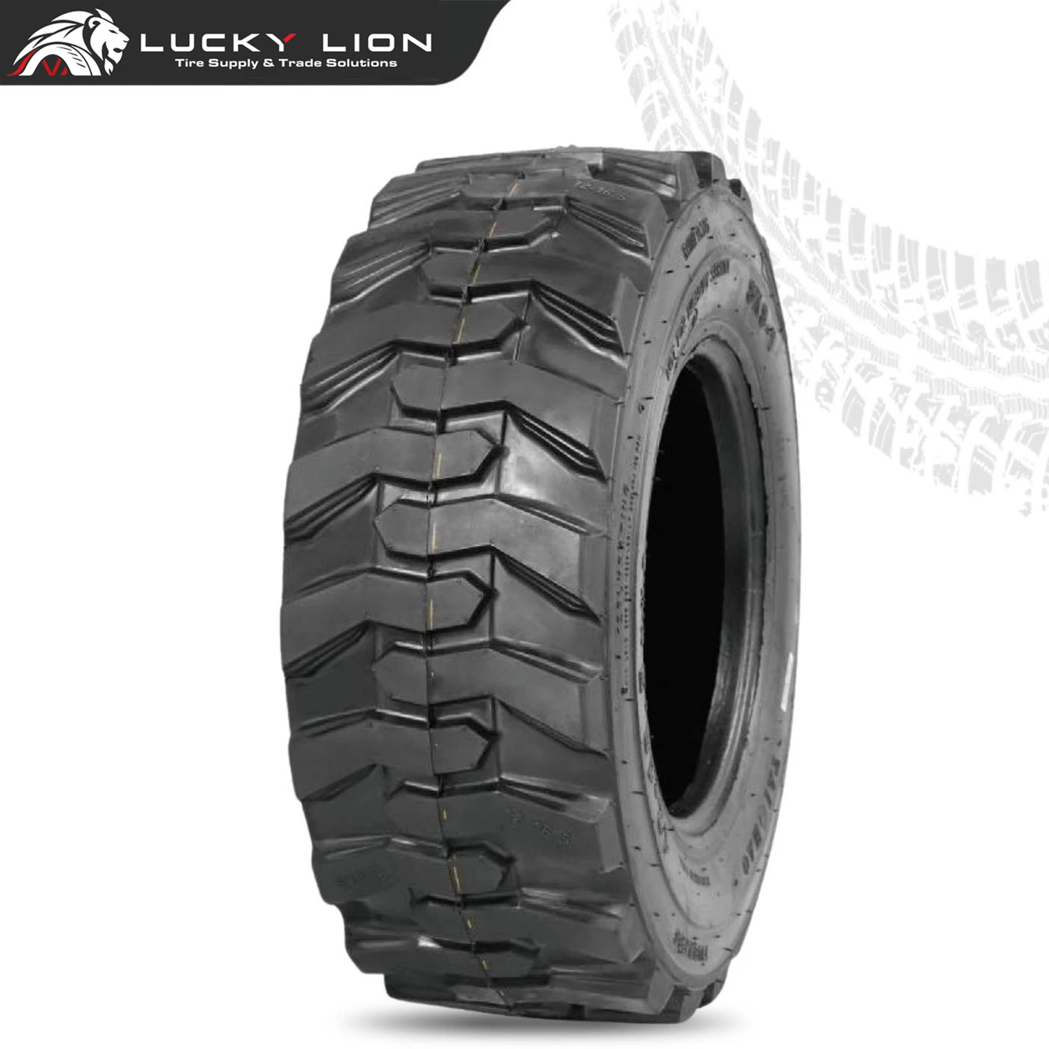 Lucky Lion SKS-1 Heavy-Duty Block Tread Skid-Steer Tyre