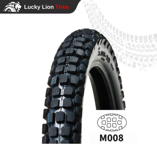 Lucky Lion M008 Block-Pattern Motorcycle Tyre